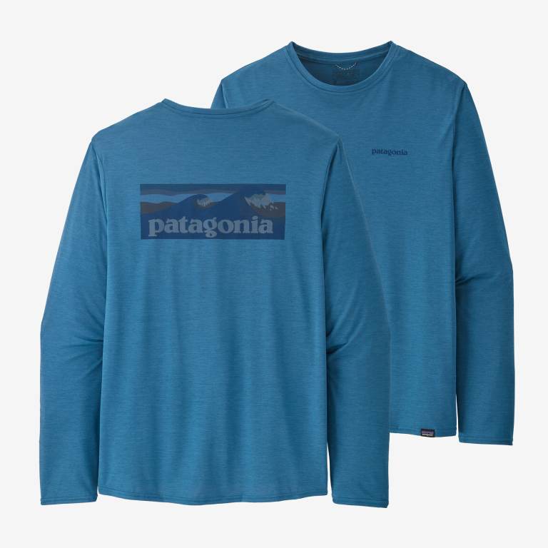 Camisas Patagonia Long-Sleeved CapileneÂ® Cool Daily Estampados Hombre Azules | CrNp6POG