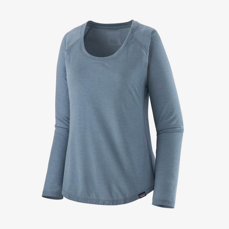 Camisas Patagonia Long-Sleeved CapileneÂ® Cool Trail Mujer Grises Claro | MkuQVni7