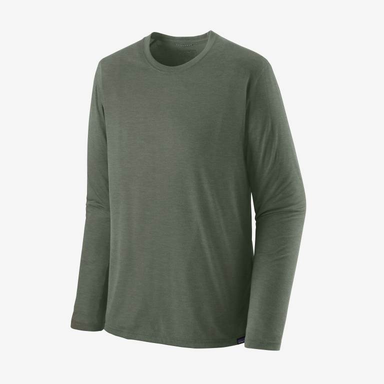 Camisas Patagonia Long-Sleeved CapileneÂ® Cool Trail Hombre Verdes | l1KM9hYN