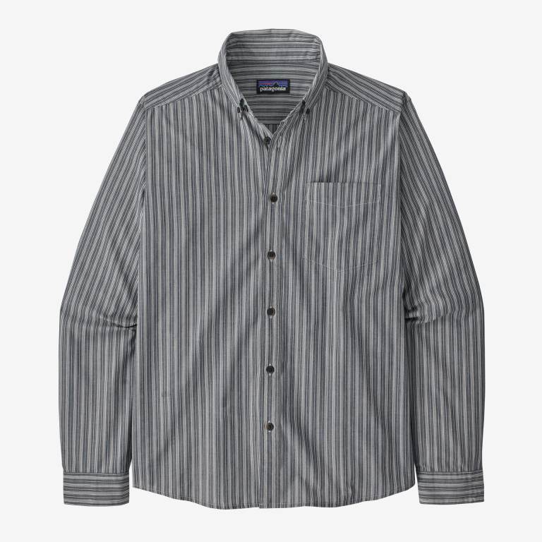 Camisas Patagonia Long-Sleeved Daily Hombre Stripes/Navy | JOakc55M