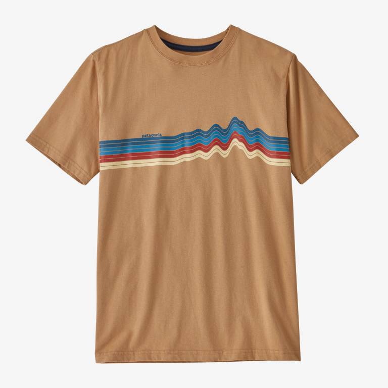 Camiseta Patagonia Kids' Regenerative Organic Certifiedâ„¢ Algodon Estampados Niños Marrom | kiVGzw0C