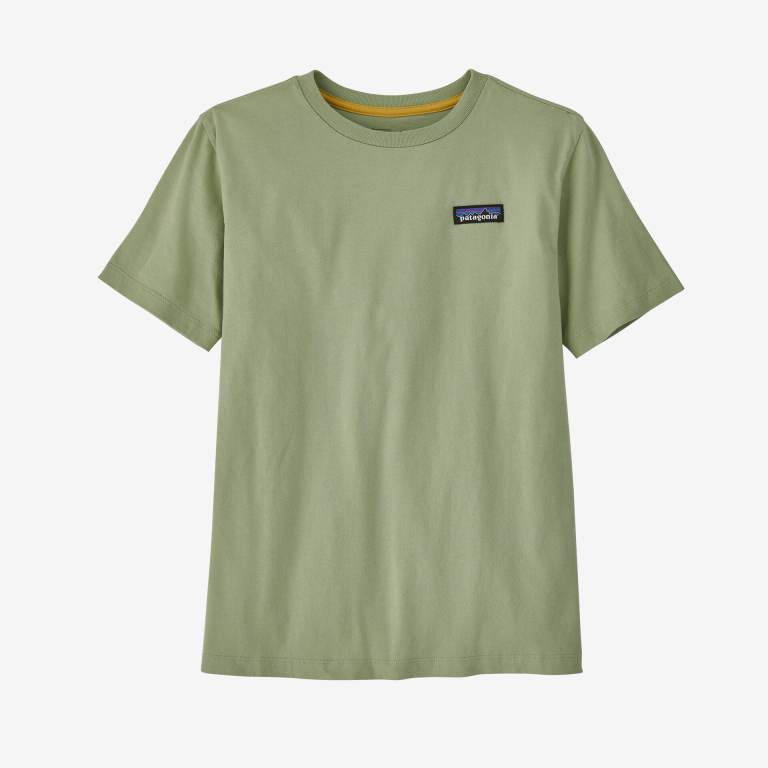 Camiseta Patagonia Kids' Regenerative Organic Certifiedâ„¢ Algodon Estampados Niños Verdes | l8yhMf3Z