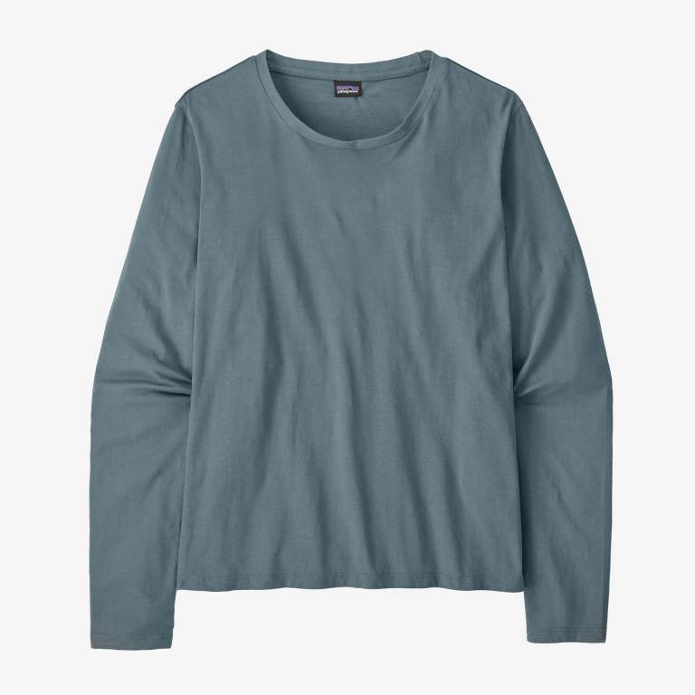 Camiseta Patagonia Long-Sleeved Regenerative Organic Certifiedâ„¢ Algodon Mujer Grises | sNEFX4UQ