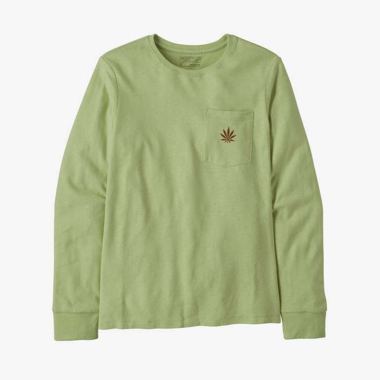 Camiseta Patagonia Long-Sleeved Trabajo Pocket Mujer Verdes | Ju4YTkar