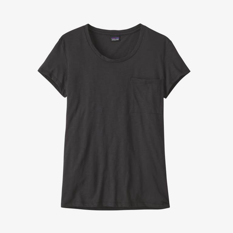 Camiseta Patagonia Mainstay Ligeros Mujer Negros | 5yFrwmfR