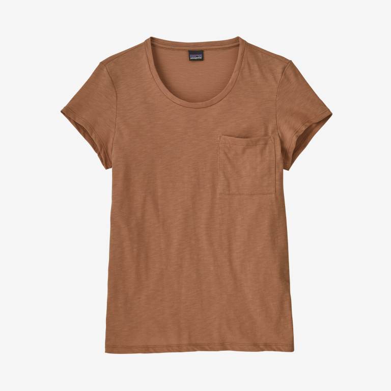 Camiseta Patagonia Mainstay Ligeros Mujer Marrom | BpV6RIfG