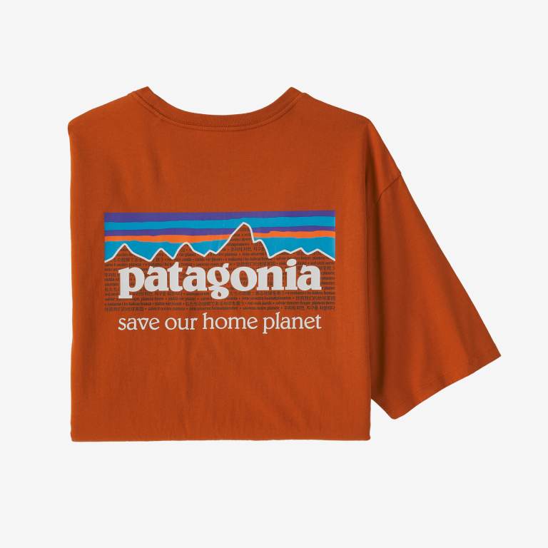 Camiseta Patagonia P-6 Mission Organic Algodon Hombre Rojos | 0AgPQXCr