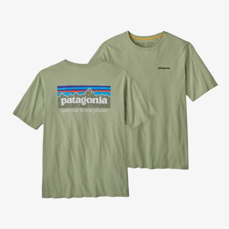 Camiseta Patagonia P-6 Mission Organic Algodon Hombre Verdes | uxT8sJUn