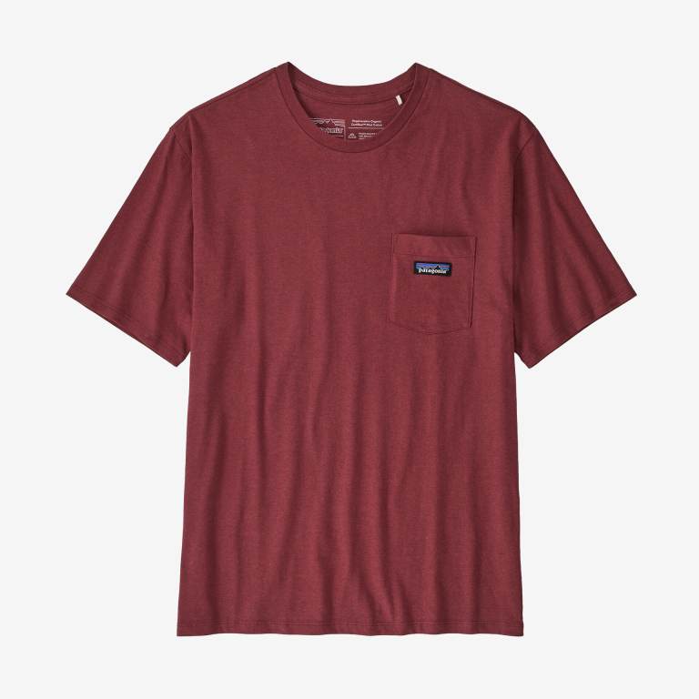 Camiseta Patagonia Regenerative Organic Certifiedâ„¢ Algodon Ligeros Pocket Hombre Rojos | My5N1AT0