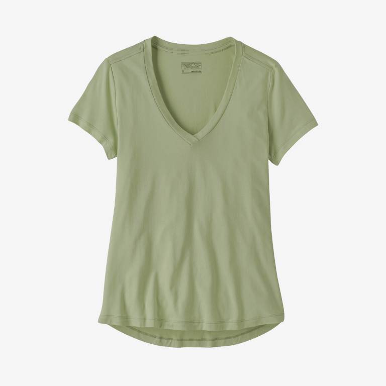 Camiseta Patagonia Side Current Upcycled Mujer Verdes | KDsKdZnx