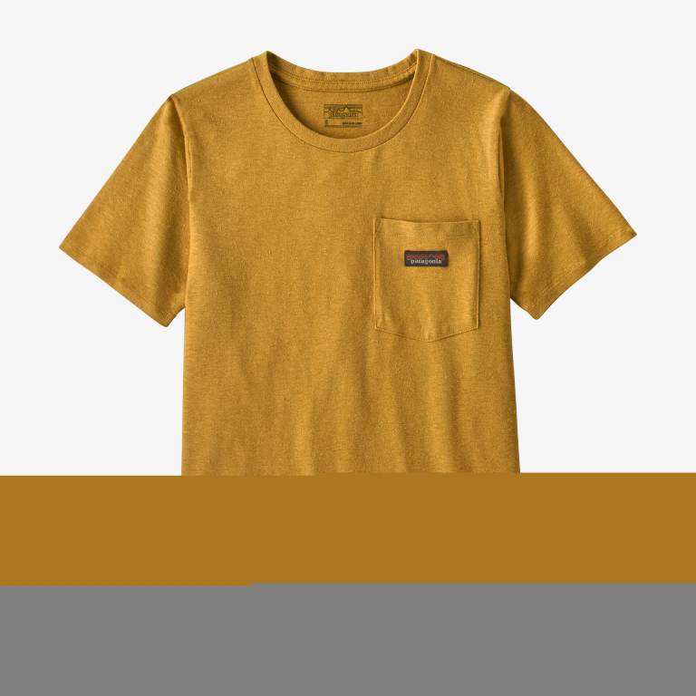 Camiseta Patagonia Trabajo Pocket Mujer Dorados | gITrohsQ