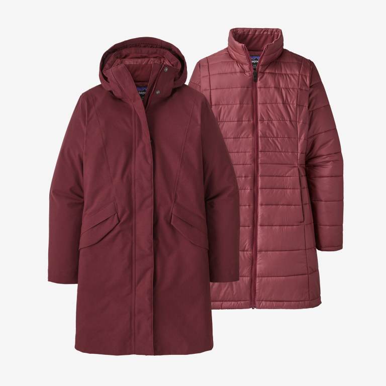 Chaquetas Parka Patagonia Vosque 3-in-1 Mujer Rojos | fDJSyNz8