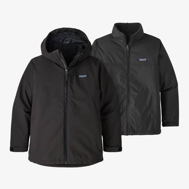 Chaquetas Patagonia Boys' 4-in-1 Everyday Niños Negros | zrAMsqpp