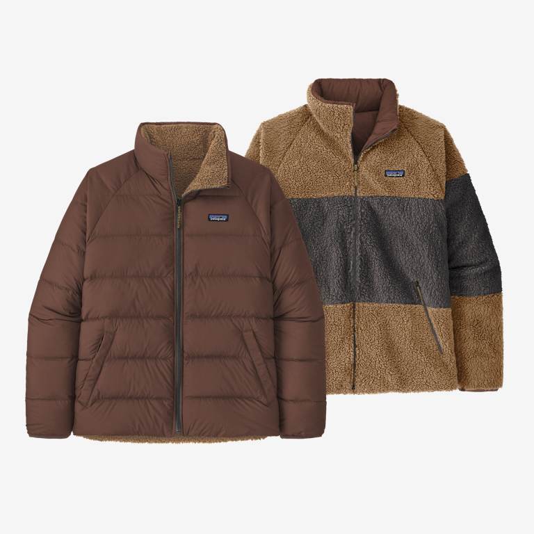 Chaquetas Patagonia Reversible Silent Down Hombre Marrom | eByARI7i