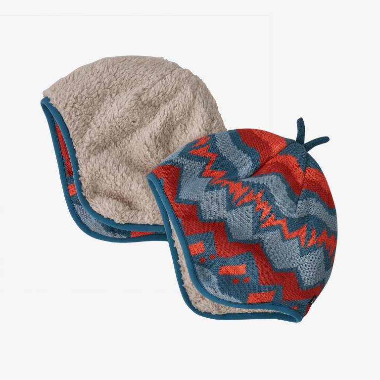 Gorros Patagonia Reversible Niños Azules | muiug0Cc