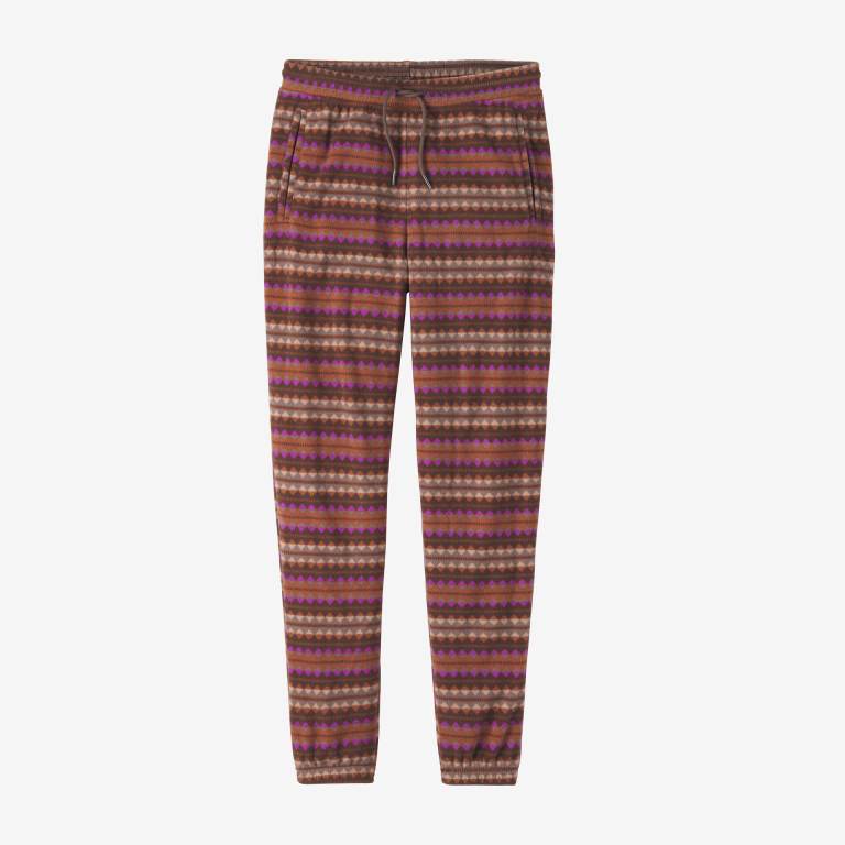 Pantalones Jogger Patagonia Micro DÂ® Mujer Stripes/Brown | uDd20Wb8