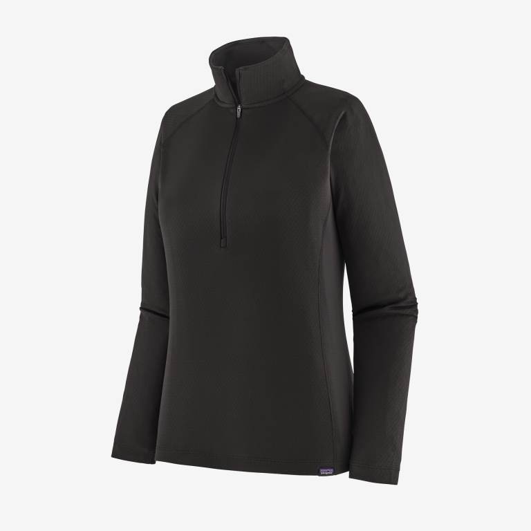 Pullover Patagonia CapileneÂ® Midweight Baselayer 1/2-Zip Mujer Negros | rnk0VTT8