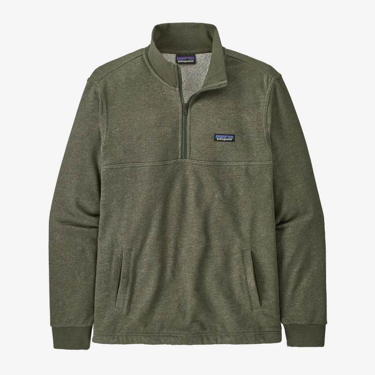 Pullover Patagonia Mahnya 1/2-Zip Hombre Verdes | QGuUAcdv