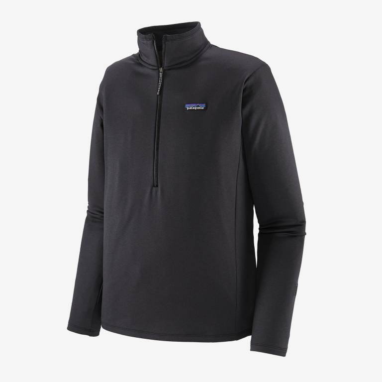 Pullover Patagonia R1Â® Daily 1/2-Zip Hombre Black/Black | DIbZ6h88