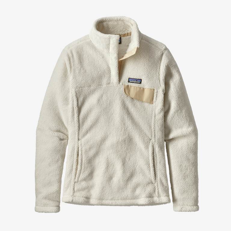 Pullover Patagonia Re-Tool Snap-TÂ® Mujer Beige/White | D7zoQc4r