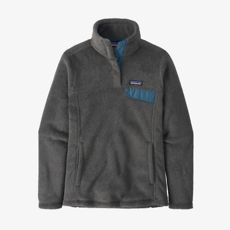 Pullover Patagonia Re-Tool Snap-TÂ® Mujer Grey/Black/Blue | tF9BlyIG