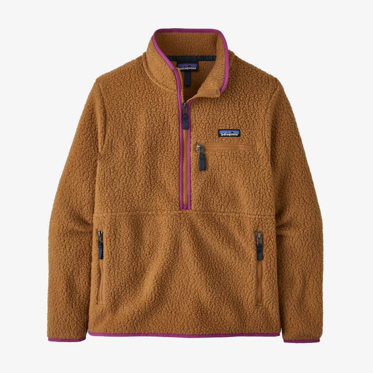 Pullover Patagonia Retro Pile Marsupial Mujer Brown/Pink | AUFkDcST