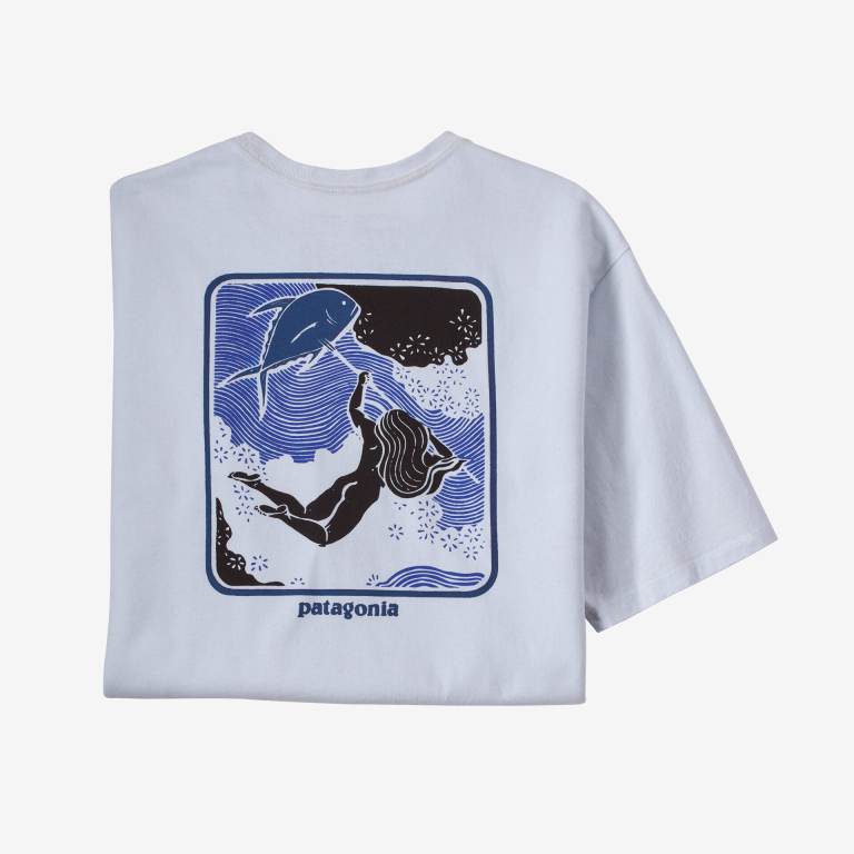 Responsibili-Tee® Patagonia Defend Our Oceans Responsibili-Â® Hombre Blancos | LKRPambp