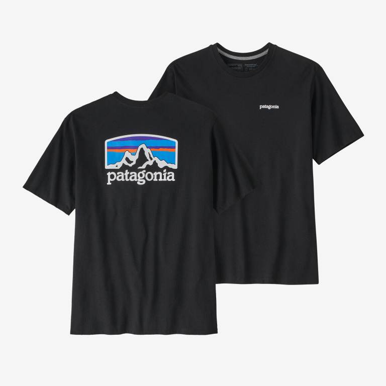 Responsibili-Tee® Patagonia Fitz Roy Horizons Responsibili-Â® Hombre Negros | 27We0S6a