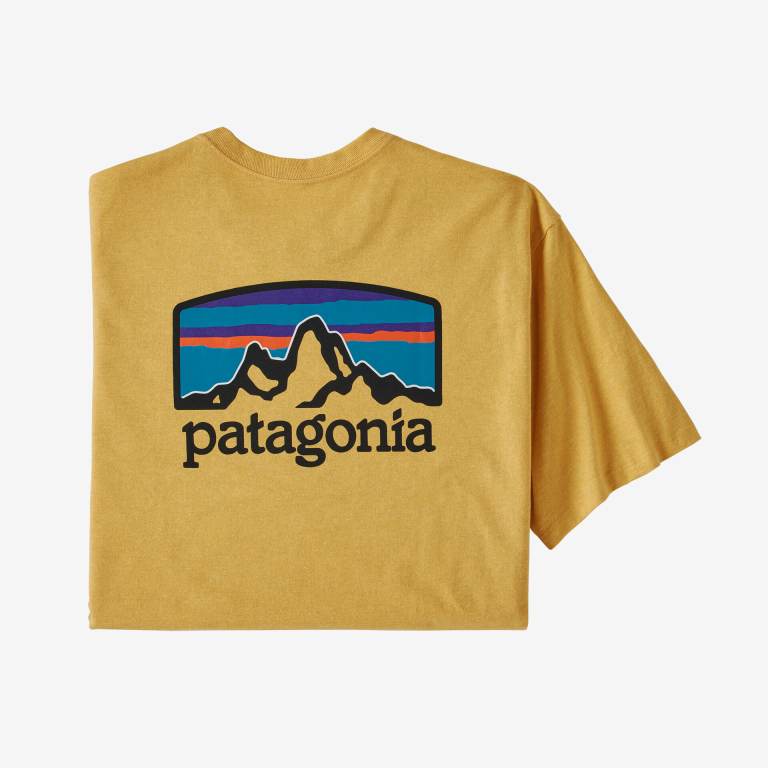 Responsibili-Tee® Patagonia Fitz Roy Horizons Responsibili-Â® Hombre Amarillos | IJanQtPt