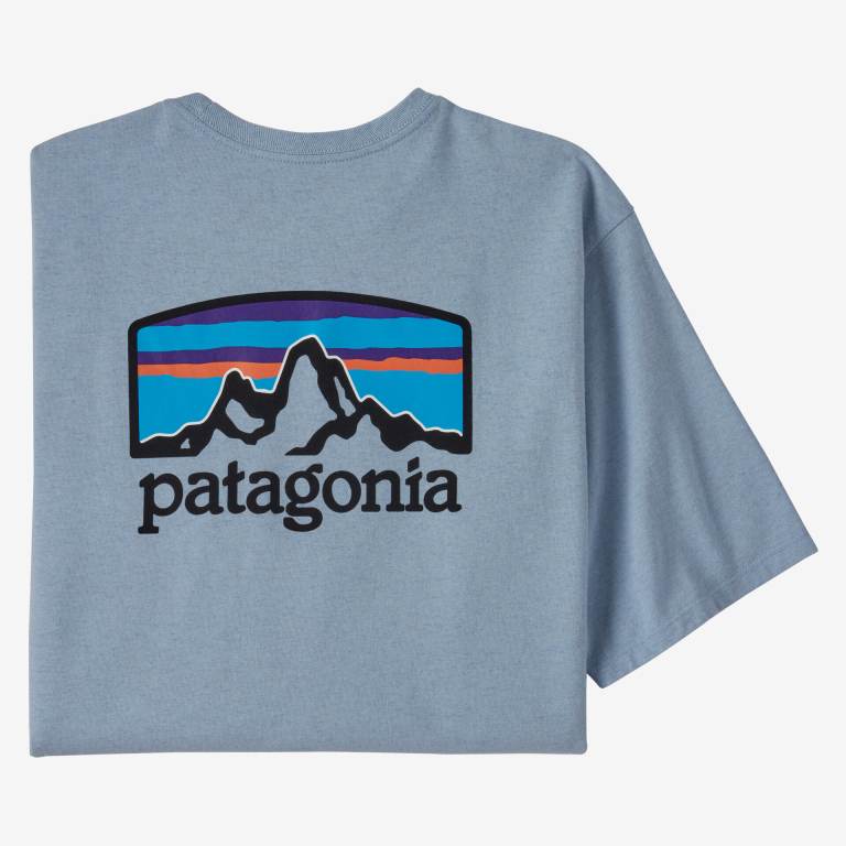 Responsibili-Tee® Patagonia Fitz Roy Horizons Responsibili-Â® Hombre Azules | OgATVODo