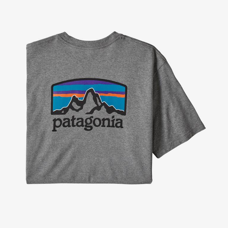 Responsibili-Tee® Patagonia Fitz Roy Horizons Responsibili-Â® Hombre Gravel | nXLPsBfo