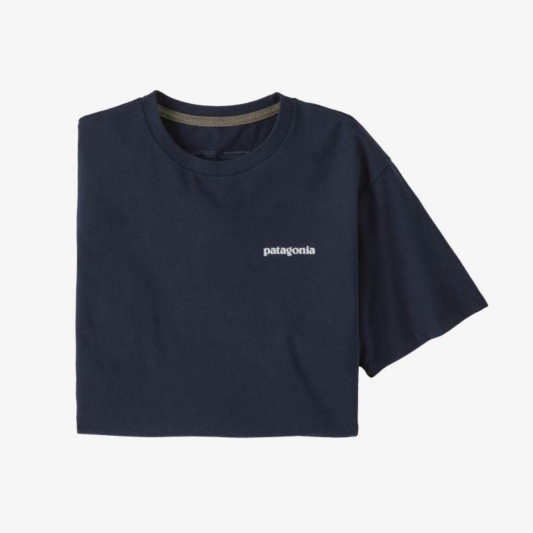 Responsibili-Tee® Patagonia Fitz Roy Icon Responsibili-Â® Unisex Azul Marino | hJT35d9W