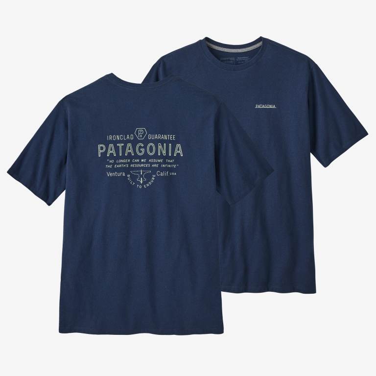 Responsibili-Tee® Patagonia Forge Mark Responsibili-Â® Hombre Azules | HUGuIfFm