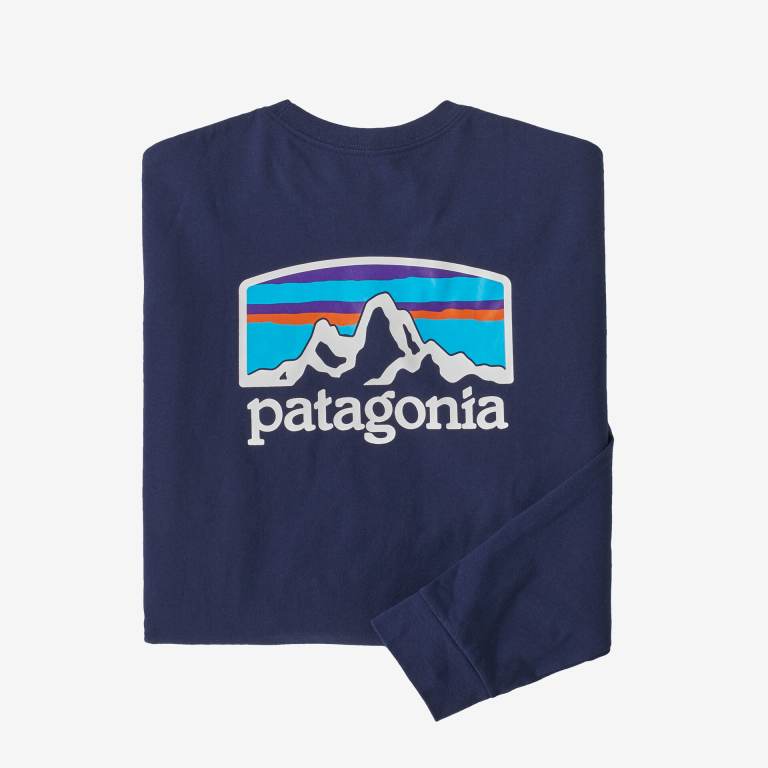 Responsibili-Tee® Patagonia Long-Sleeved Fitz Roy Horizons Responsibili-Â® Hombre Azules | goMwSqVs