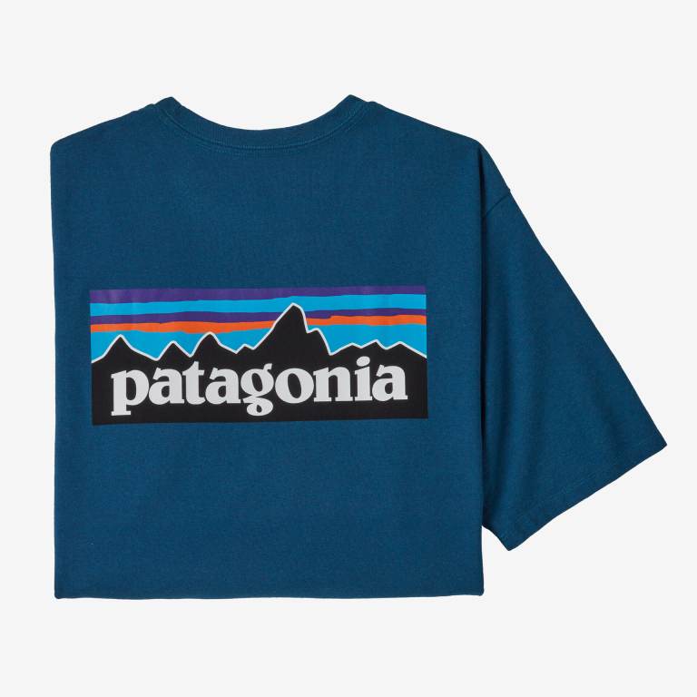 Responsibili-Tee® Patagonia P-6 Logo Responsibili-Â® Hombre Azules | F5KNsi7N