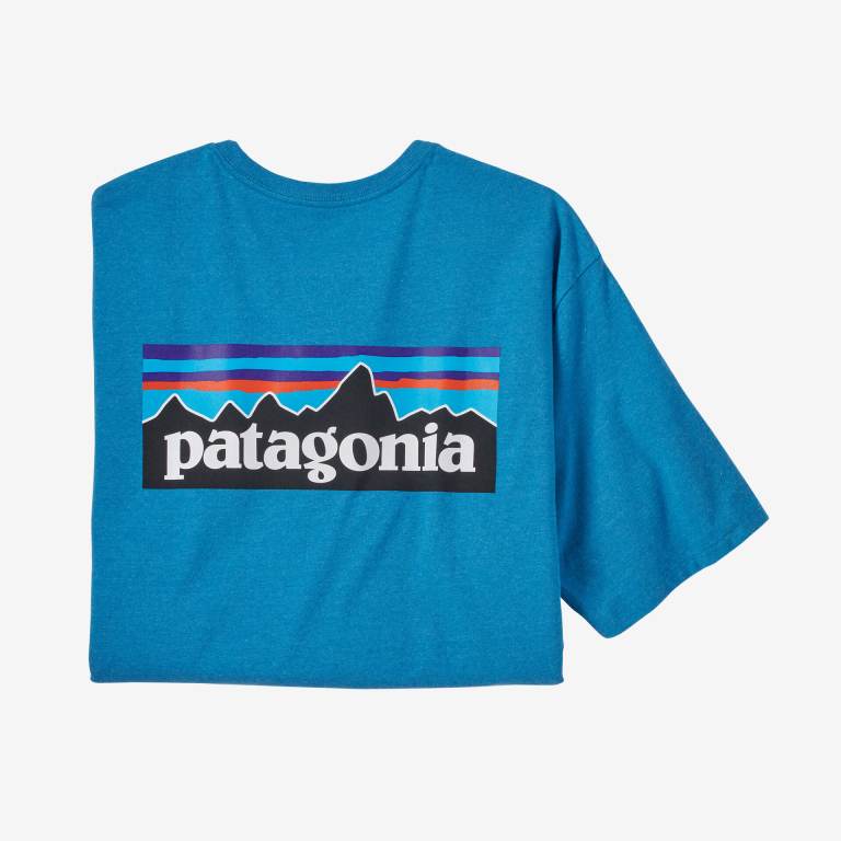 Responsibili-Tee® Patagonia P-6 Logo Responsibili-Â® Hombre Azules | KR79NFxi