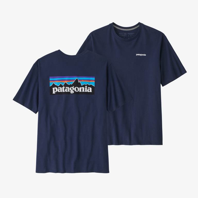 Responsibili-Tee® Patagonia P-6 Logo Responsibili-Â® Hombre Azul Marino | kixVStxV