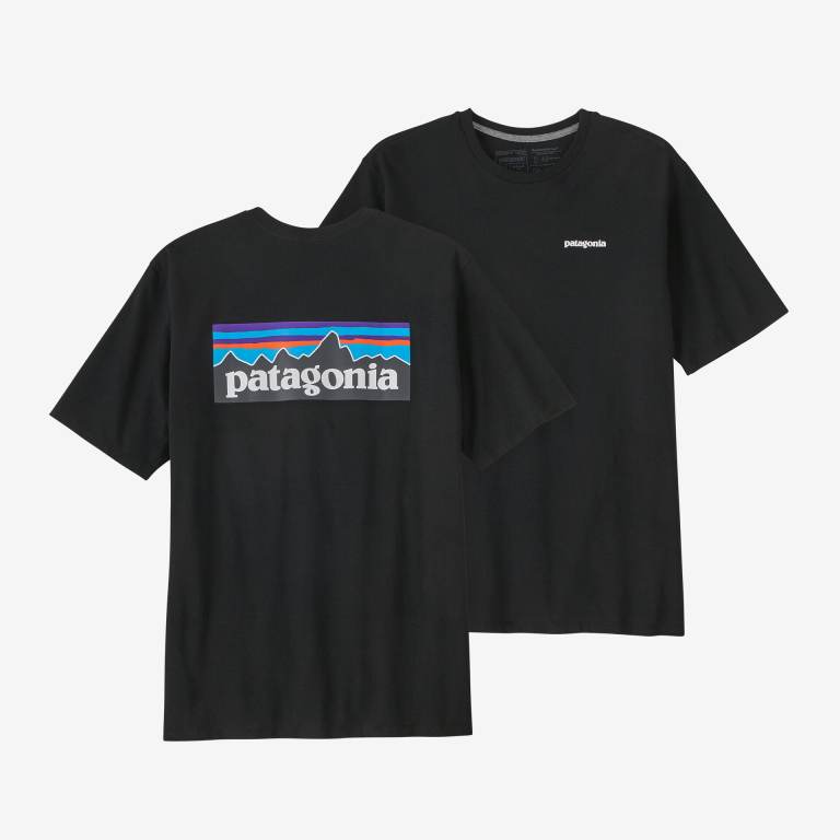 Responsibili-Tee® Patagonia P-6 Logo Responsibili-Â® Hombre Negros | mHz8aTu3