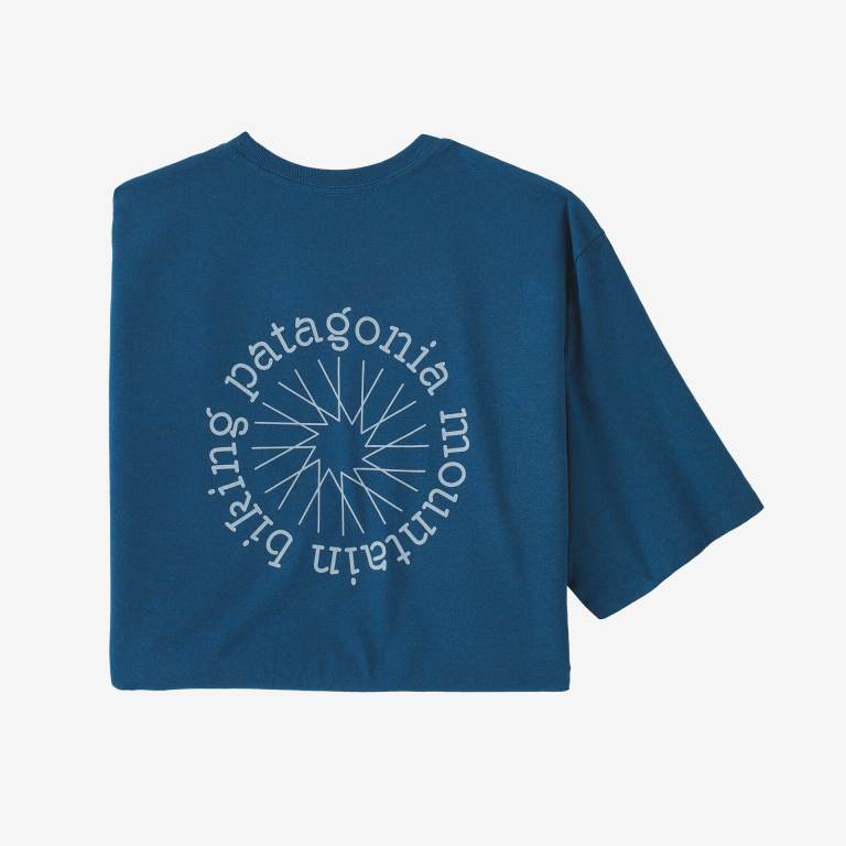 Responsibili-Tee® Patagonia Spoke Stencil Responsibili-Â® Hombre Azules | RZN6qGSn