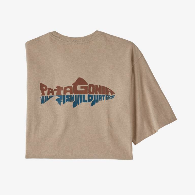 Responsibili-Tee® Patagonia Wild Waterline Pocket Responsibili-Â® Hombre Marrom | DsiSfKoI