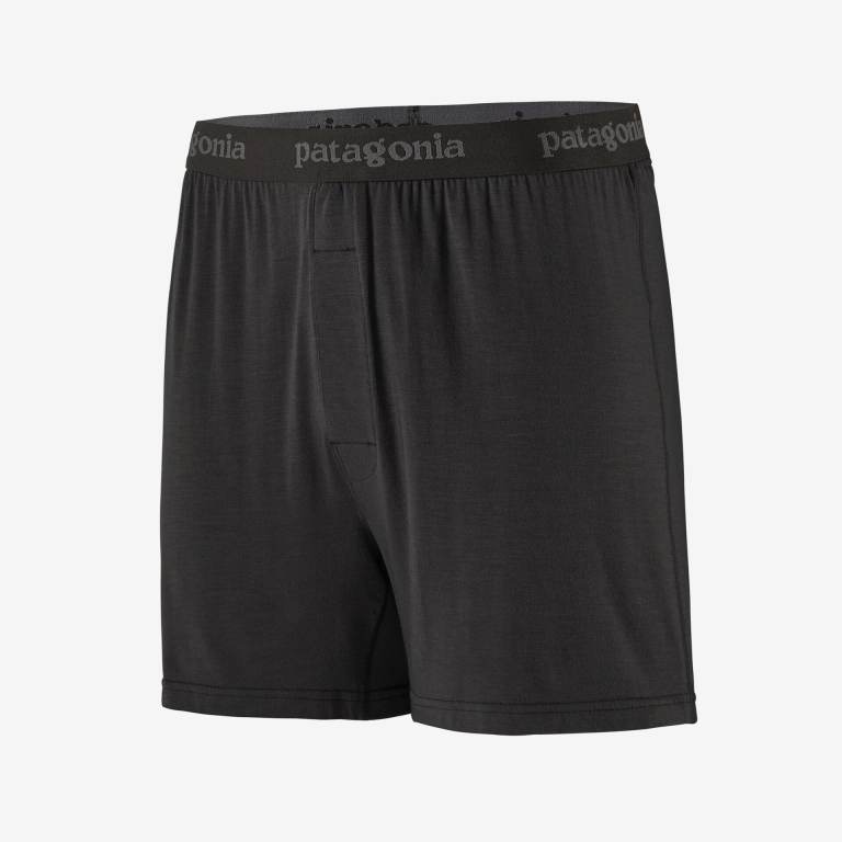 Ropa Interior Patagonia Essential Boxers Hombre Negros | zQRIBiPb