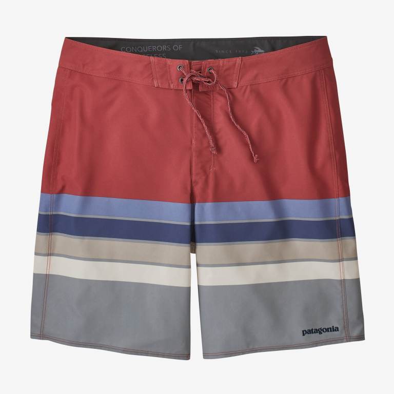 Shorts De Playa Patagonia Hydropeak - 18" Hombre Stripes/Red | B8nhaGLM