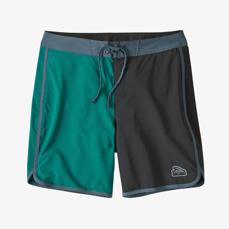 Shorts De Playa Patagonia Hydropeak Scallop - 18" Hombre Negros | vKVUneSp