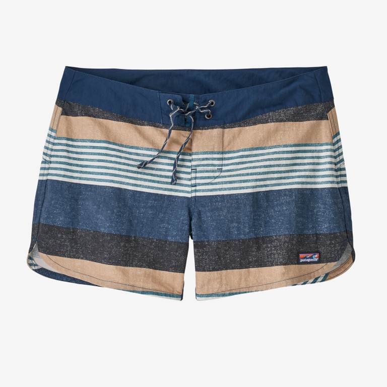 Shorts De Playa Patagonia WavefarerÂ® - 5" Mujer Stripes/Blue | vH0pagiG