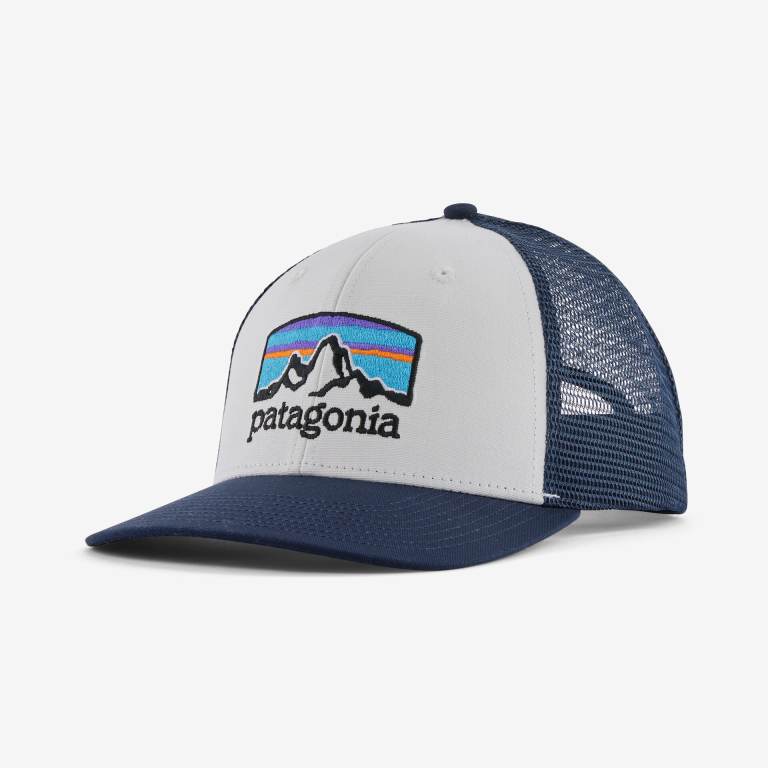 Sombreros Patagonia Fitz Roy Horizons Trucker Unisex White/Navy | 72fc3ICv