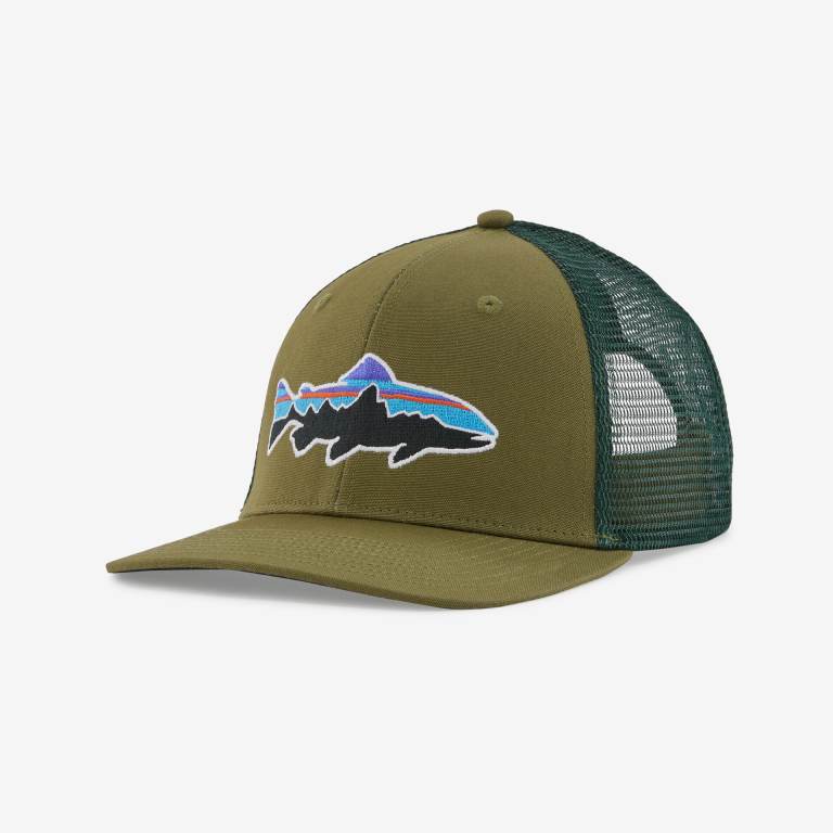 Sombreros Patagonia Fitz Roy Trout Trucker Unisex Verdes | OXbjeSau