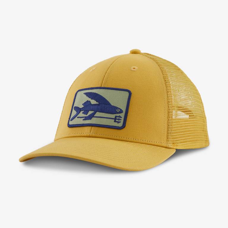 Sombreros Patagonia Flying Fish LoPro Trucker Unisex Amarillos | uZa6EXXb