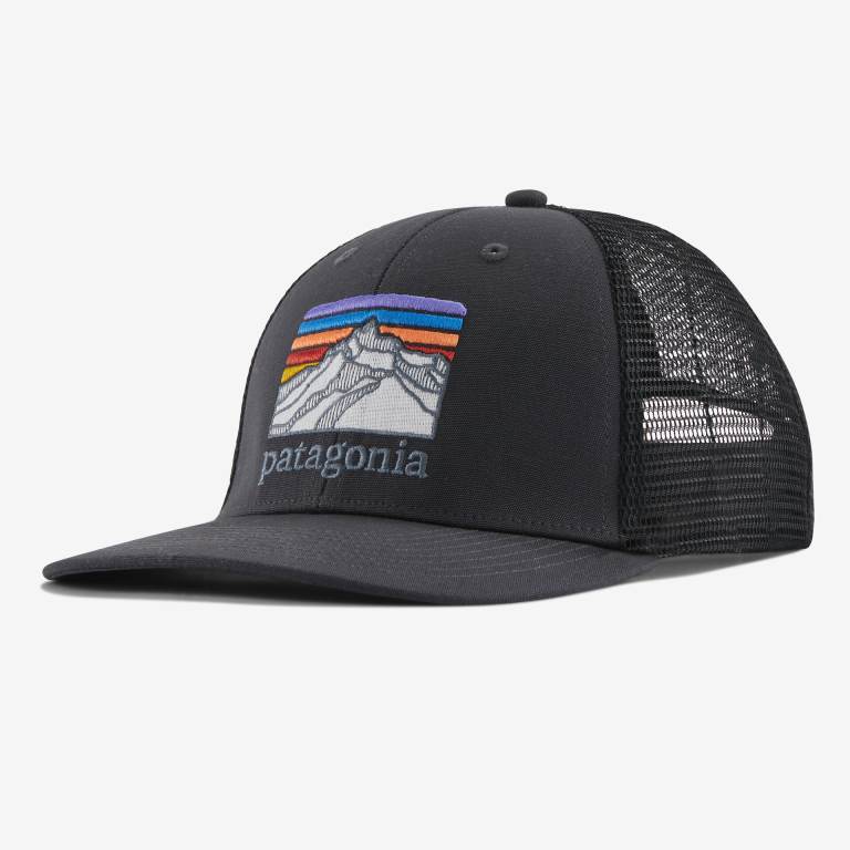 Sombreros Patagonia Line Logo Ridge LoPro Trucker Unisex Negros | Iq9uBeDb