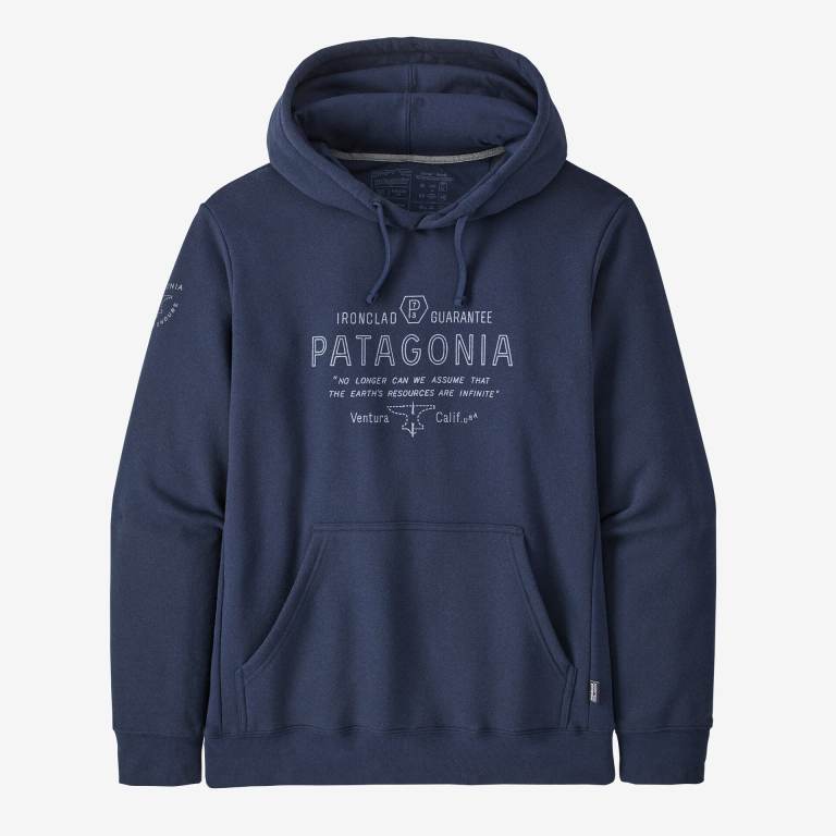 Sudadera Con Capucha Patagonia Forge Mark Uprisal Unisex Azul Marino | SUNKm184