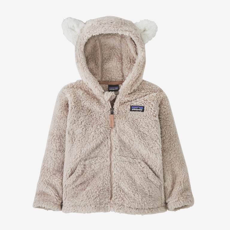 Sudadera Con Capucha Patagonia Furry Friends Niños Grises Marrom | WprlH1WD